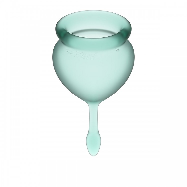 Набор темно-зеленых менструальных чаш Feel good Menstrual Cup