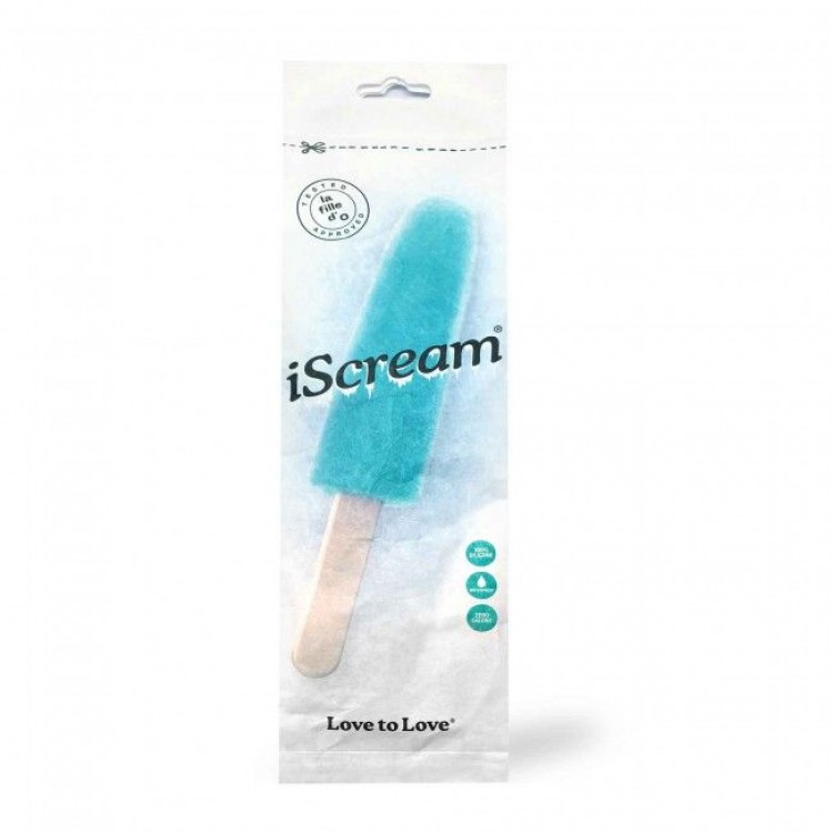 Голубой фаллоимитатор iScream Dildo - 22,5 см.