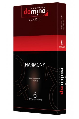 Гладкие презервативы Domino Harmony - 6 шт.