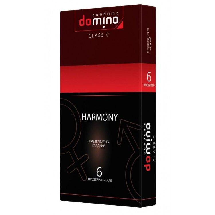 Гладкие презервативы Domino Harmony - 6 шт.