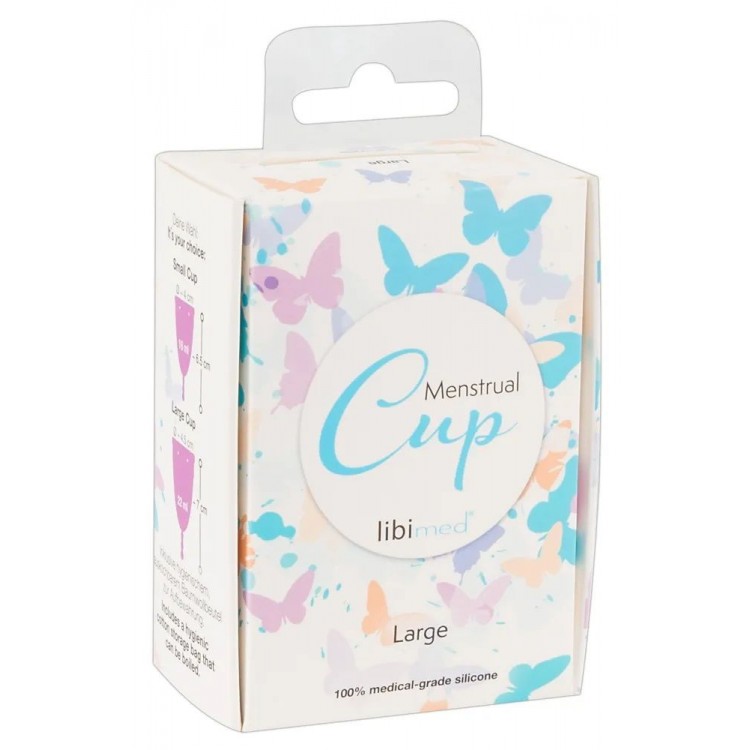 Фиолетовая менструальная чаша Menstrual Cup Large