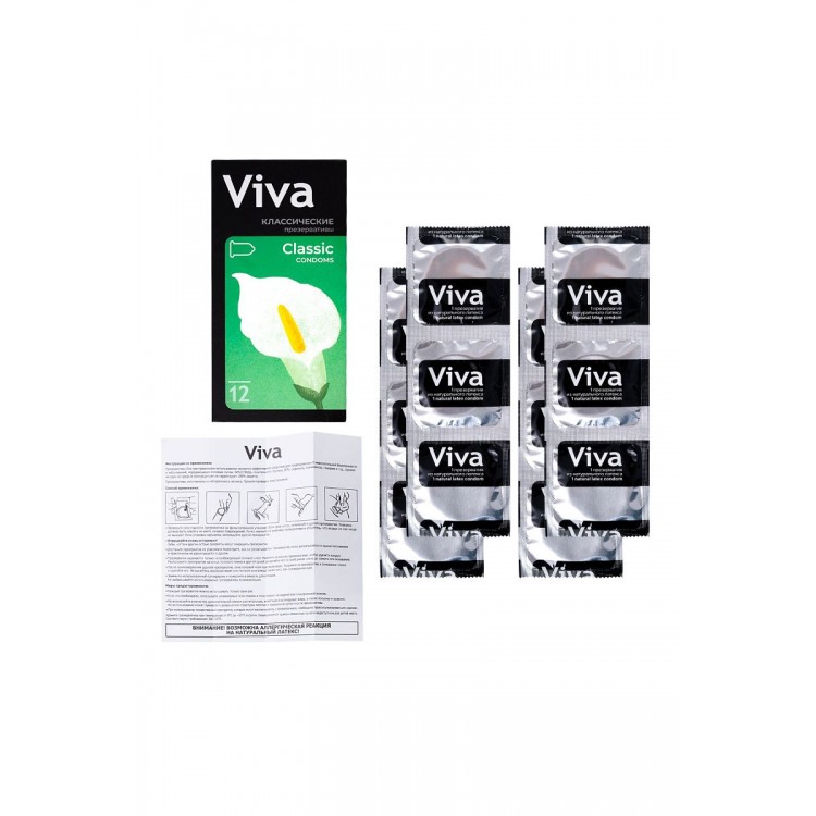 Классические презервативы VIVA Classic - 12 шт. Классические презервативы VIVA Classic - 12 шт.