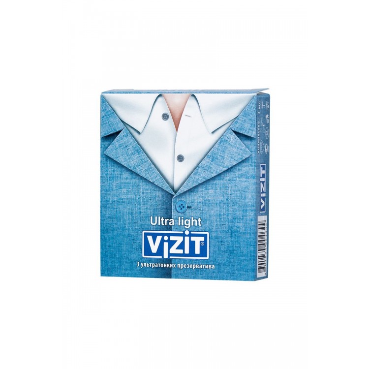 Ультратонкие презервативы VIZIT Ultra light - 3 шт.