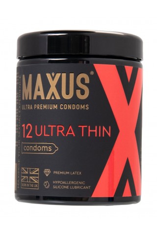 Ультратонкие презервативы MAXUS Ultra Thin - 12 шт.