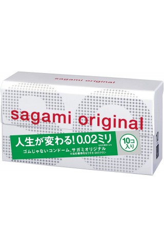 Ультратонкие презервативы Sagami Original 0.02 - 10 шт.