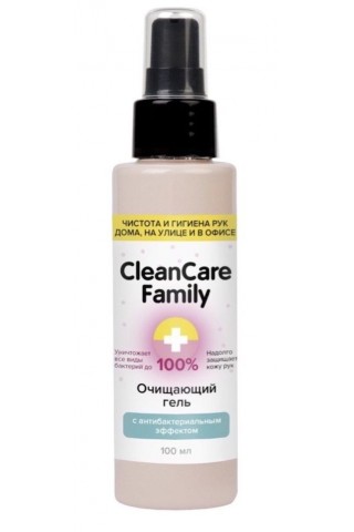 Очищающий гель с антибактериальным эффектом CleanCare Family - 100 мл.