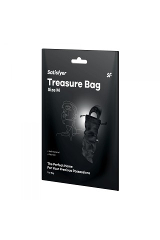 Черный мешочек для хранения игрушек Treasure Bag M