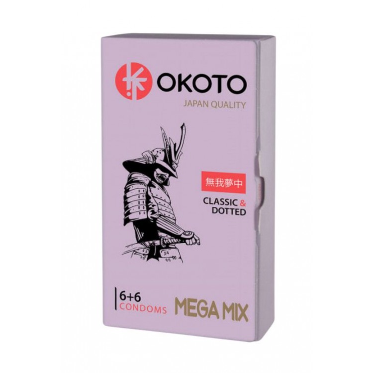 Презервативы OKOTO Mega Mix - 12 шт.