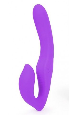 Фиолетовый безремневой страпон NAMI