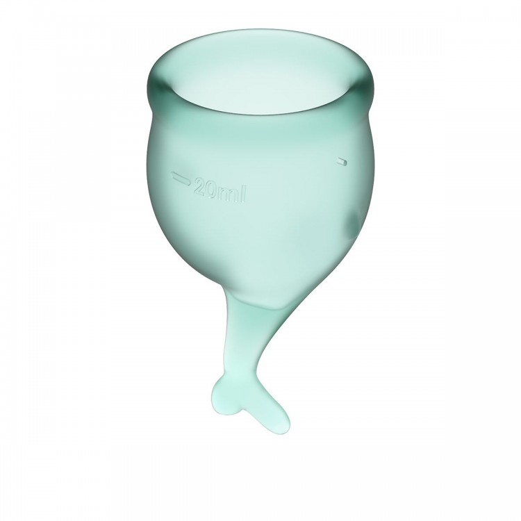 Набор темно-зеленых менструальных чаш Feel secure Menstrual Cup Набор темно-зеленых менструальных чаш Feel secure Menstrual Cup