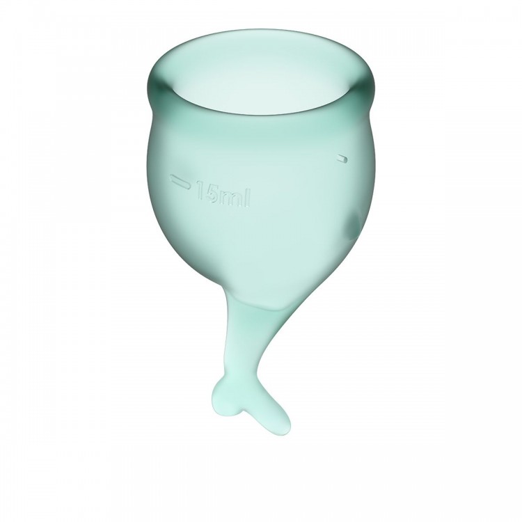 Набор темно-зеленых менструальных чаш Feel secure Menstrual Cup Набор темно-зеленых менструальных чаш Feel secure Menstrual Cup