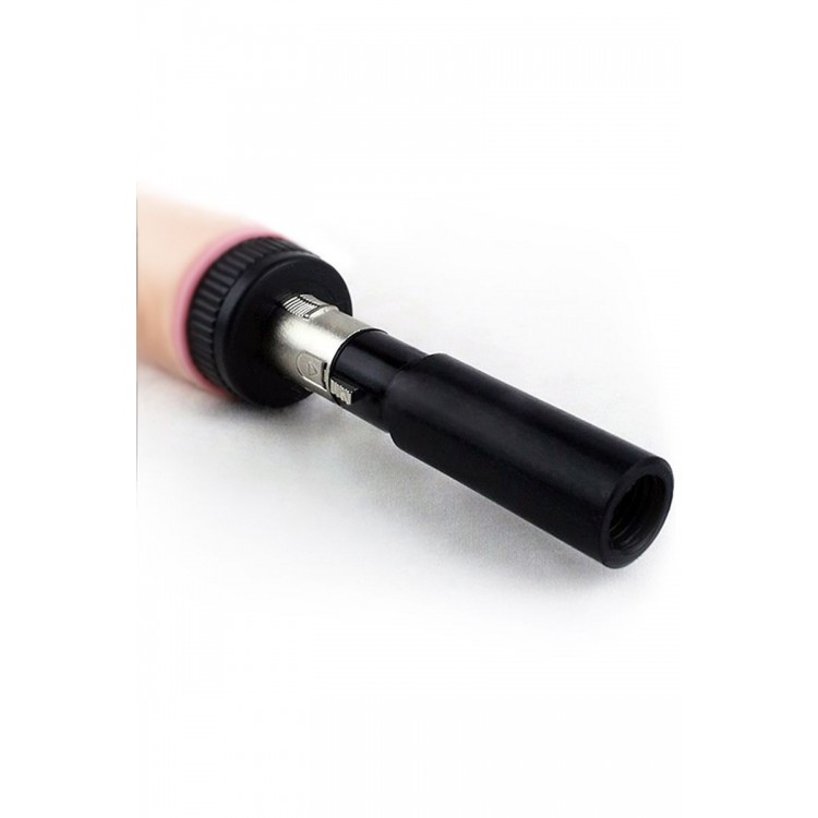 Черный переходник для секс-машины Machine Gun