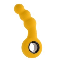 Желтая анальная вибропробка Bumble - 14,9 см.