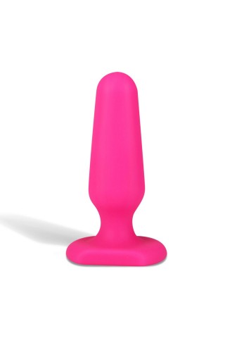 Розовый анальный плаг из силикона Seamless Silicone Butt Plug - 7,5 см.