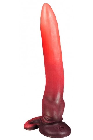 Красный фаллоимитатор "Зорг Лонг" - 42 см.