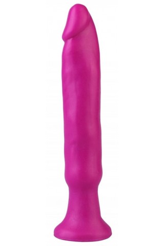 Фиолетовый анальный стимулятор без мошонки - 14 см.