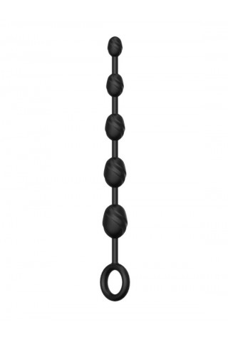 Черная анальная цепочка №03 Anal Chain - 30 см.