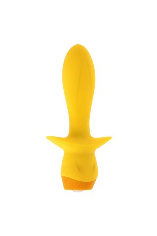 Желтая анальная вибропробка Mellow Yellow - 13,5 см.