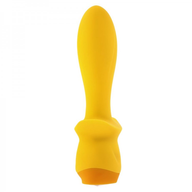 Желтая анальная вибропробка Mellow Yellow - 13,5 см.
