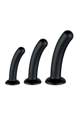 Набор из 3 черных анальных втулок Dilating Set
