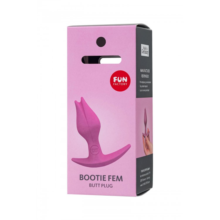 Розовый анальный стимулятор Bootie Fem - 8,5 см.