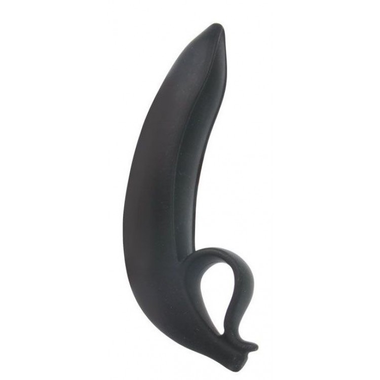 Черный анальный стимулятор Anal Banana - 16 см.