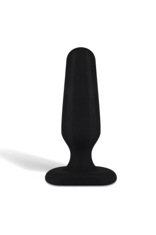 Черный анальный плаг из силикона Seamless Silicone Butt Plug - 7,5 см.