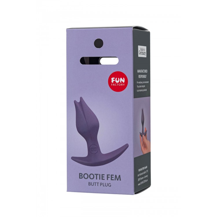 Фиоелетовый анальный стимулятор Bootie Fem - 8,5 см.