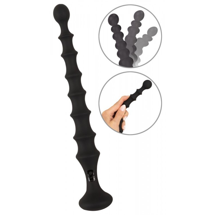 Черная анальная ёлочка Magic Anal Wand - 26,9 см.