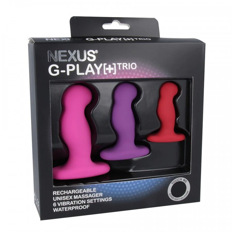 Набор из 3 цветных вибровтулок Nexus G-Play+ Trio