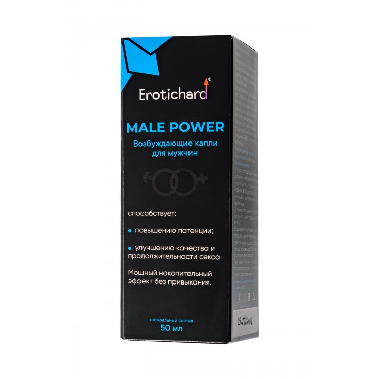 Капли для мужчин Erotichard Male Power - 50 мл.
