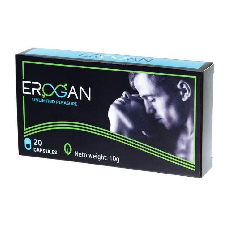 Возбуждающие капсулы для мужчин Erogan - 20 капсул (300 мг.)