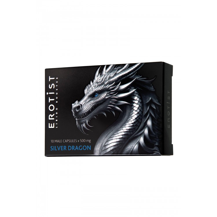 Капсулы для мужчин Erotist Silver Dragon для усиления эрекции - 10 капсул