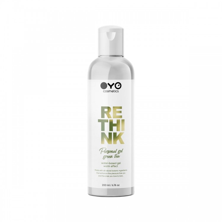 Увлажняющий гель на водной основе с согревающим эффектом OYO Personal Gel Green Tea - 200 мл. FFF