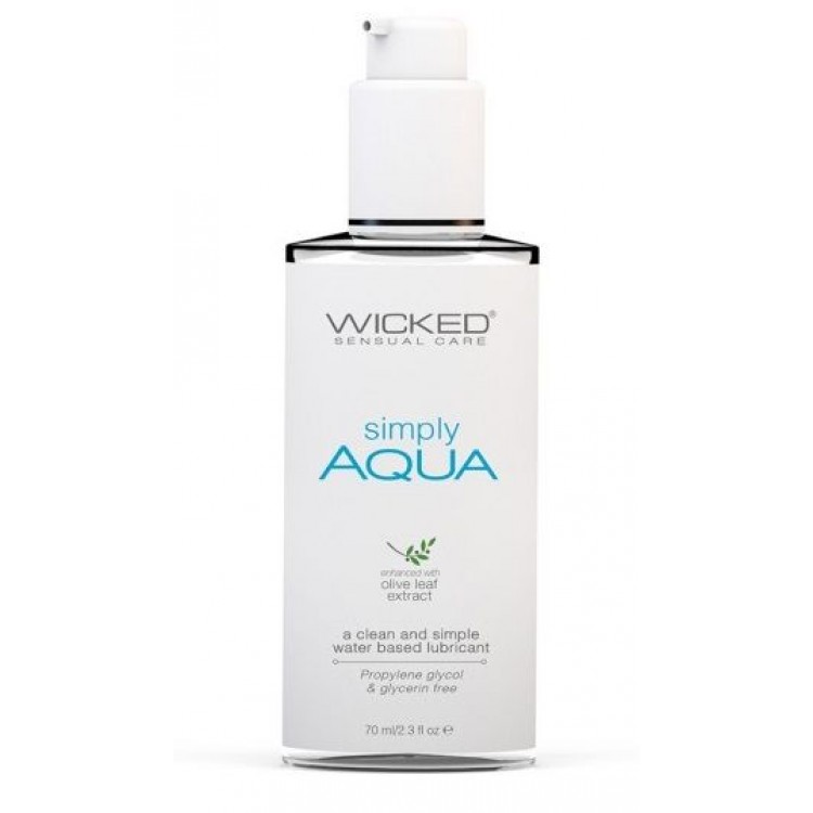 Легкий лубрикант на водной основе Wicked Simply AQUA - 70 мл.