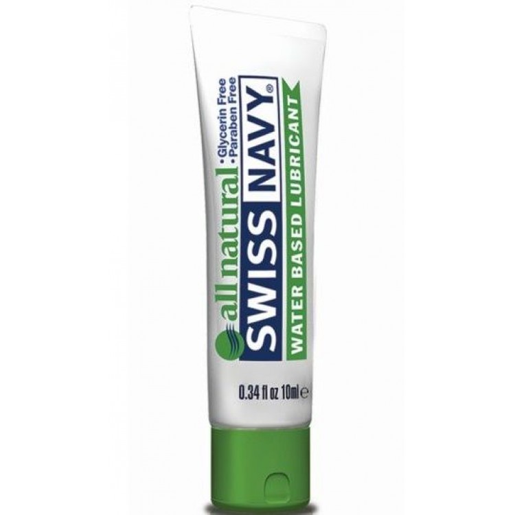 Гипоаллергенный лубрикант Swiss Navy All Natural Water Base Lubricant - 10 мл.