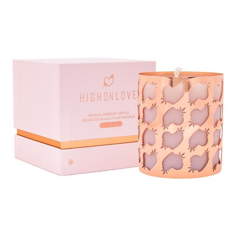 Оригинальная массажная свеча High On Love Sensual Massage Candle - 250 мл.