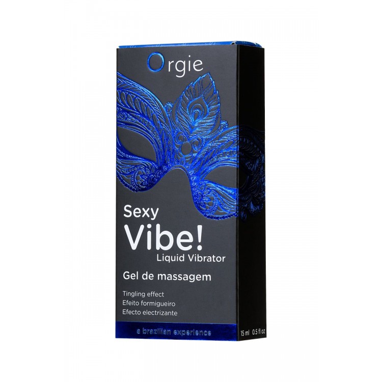 Гель для массажа ORGIE Sexy Vibe Liquid Vibrator с эффектом вибрации - 15 мл.