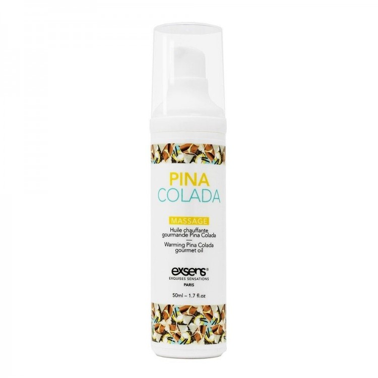 Разогревающее массажное масло с ароматом пина колада Gourmet Pina Colada - 50 мл.
