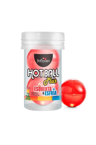 Лубрикант на масляной основе Hot Ball Plus с охлаждающе-разогревающим эффектом (2 шарика по 3 гр.)