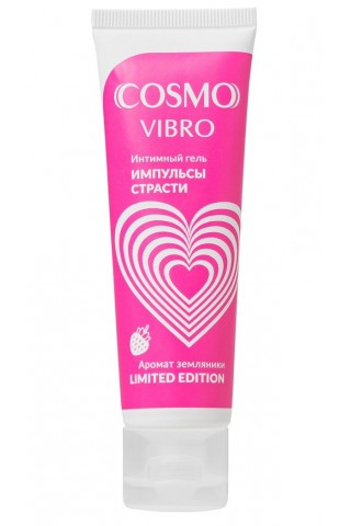 Возбуждающий гель на водно-силиконовой основе Cosmo Vibro с ароматом земляники - 50 гр.