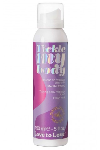 Массажная хрустящая пенка Tickle My Body Fresh Mint с ароматом мяты - 150 мл.