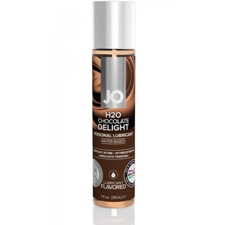 Ароматизированный лубрикант JO Flavored Chocolate Delight - 30 мл.