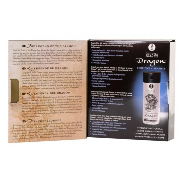 Интимный мужской крем SHUNGA DRAGON SENSITIVE - 60 мл.