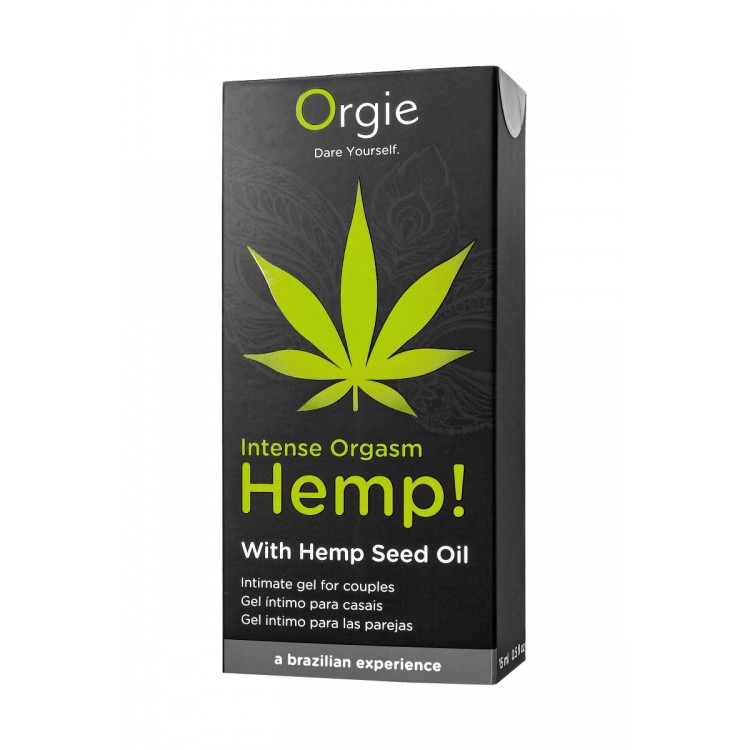 Возбуждающий интимный гель для пар ORGIE Hemp Intense Orgasm - 15 мл.