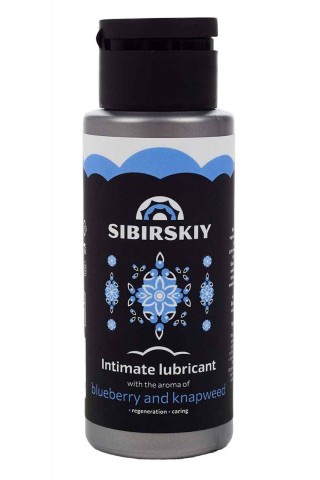 Пролонгирующий интимный лубрикант SIBIRSKIY с ароматом черники и василька - 100 мл.