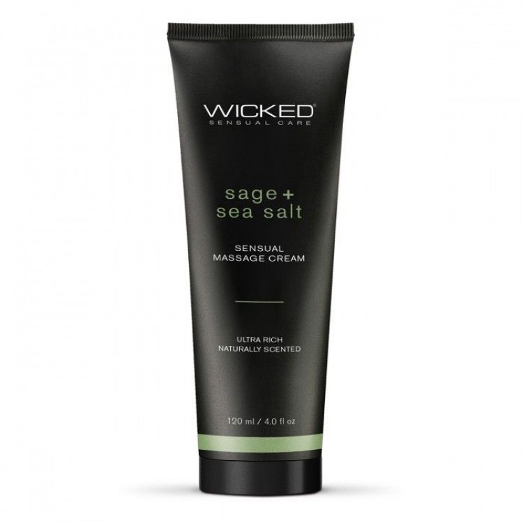 Массажный легкий крем WICKED Sage plus Sea Salt - 120 мл.