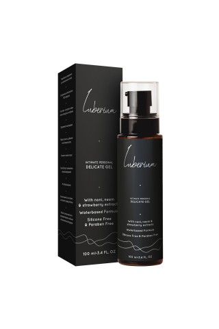 Интимный гель с экстрактами нони, нима и клубники Luberium Delicate Waterbased - 100 мл.