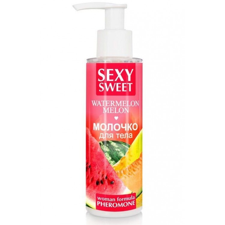 Молочко для тела с феромонами и ароматом дыни и арбуза Sexy Sweet Watermelon&Melon - 150 гр.