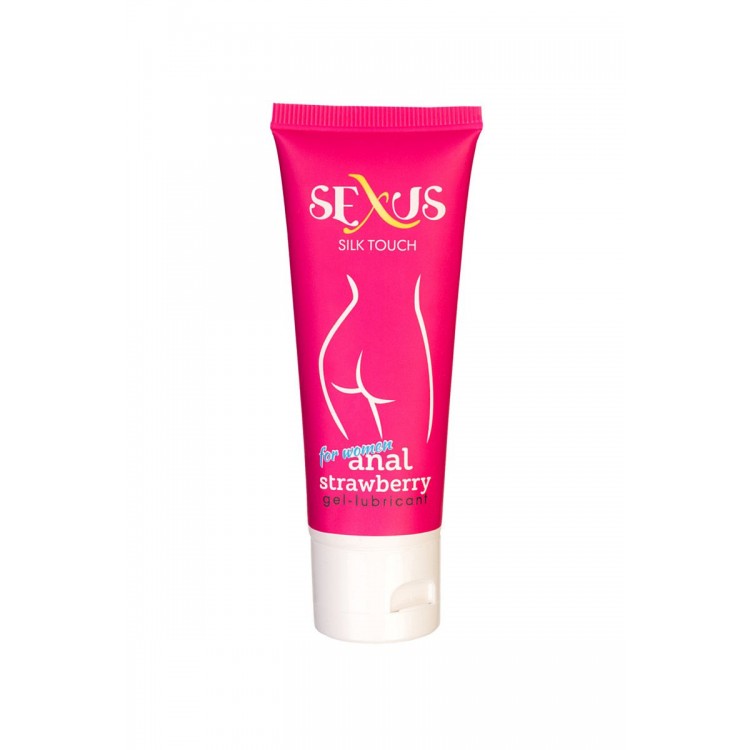 Анальный гель для женщин с ароматом клубники Silk Touch Strawberry Anal - 50 мл.